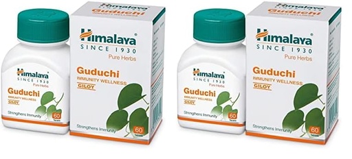 [BRSRAA35OYBAI3LZ] Himalaya Pure Herbs Guduchi Strengthens Immunity Wellness, Giloy, 60 Count (Pack of 2)