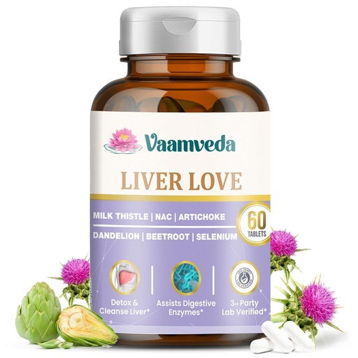 [BRSREAATOVYQM33O] Liver Love Liver Detox Supplement – Milk Thistle with NAC 600mg for Liver Cleanse & Fatty Liver Support (1)