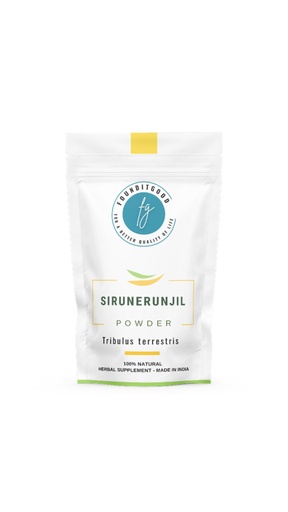 [BRSROBANDENRODT7] Pure Sirunerunjil Powder (Tribulus Terrestris/Gokshur) - Herbal Wellness Supplement for Urinary, Kidney & Reproductive Support