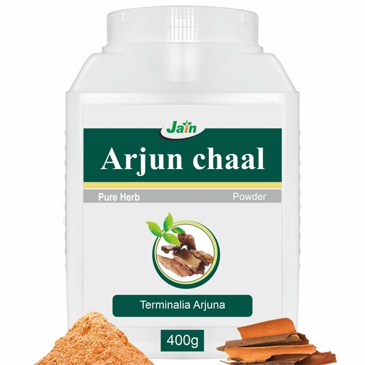 [BRSWGZLYCMJR4HI4] Jain Pure Arjun Chaal | Arjun | Arjun Ki Chhal Powder | Supports Heart Health | Promotes Good Cholesterol, 400 gms