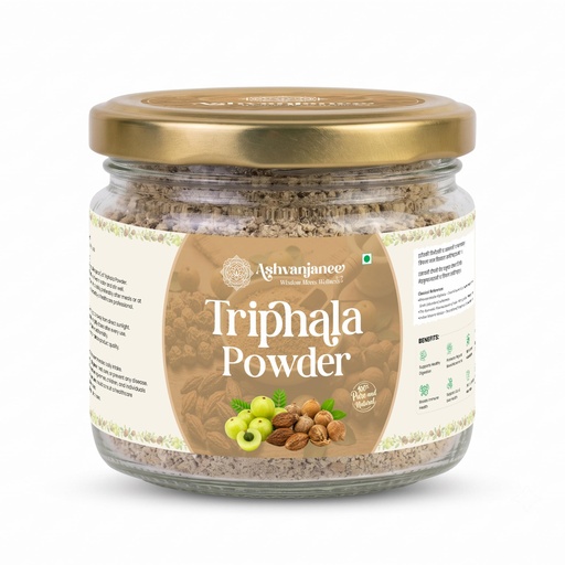 [BRSRYGA6CUHBSEY6] Triphala Powder | Ayurvedic Herbal Powder | Made with Amla, Haritaki & Bibhitaki | 100% Pure & Natural | Supports Digestive Wellness & Overall Wellbeing | 180 g