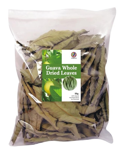[BRSREAIFBMIAMFLK] JOrganics Dry Guava Leaves 50g Payara, Peroo, Pijuli, Jam Phal, Amrood Ke Ped Ki Sukhi Patti, Patte, Patta - Guava Dried Leaf