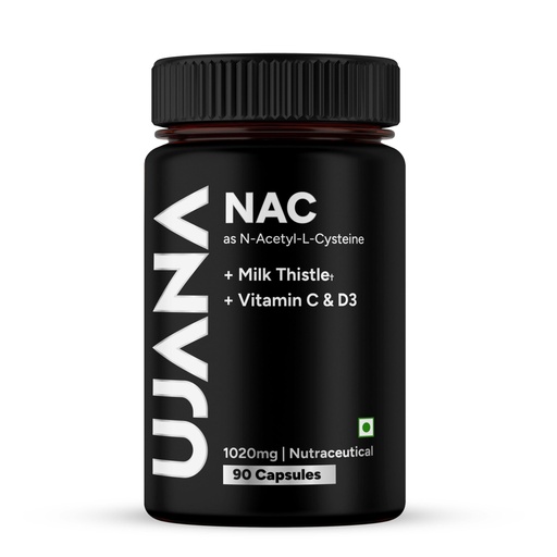 [BRSRGZ35OQCBAYAU] NAC with Milk Thistle | Antioxidant Support 1020mg | 90 Veg Capsules
