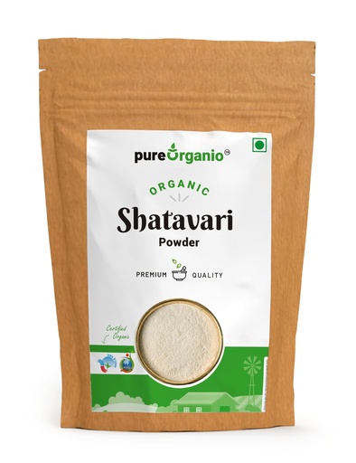 [BRSRGBL3DF5G23A4] Pure Organio Organic Shatavari Powder 100g | NPOP Certified Indian Organic | Asparagus Racemosus Root Powder | For Women’s Health, Hormonal Balance & Lactation Support | Ayurvedic Herbal Powder