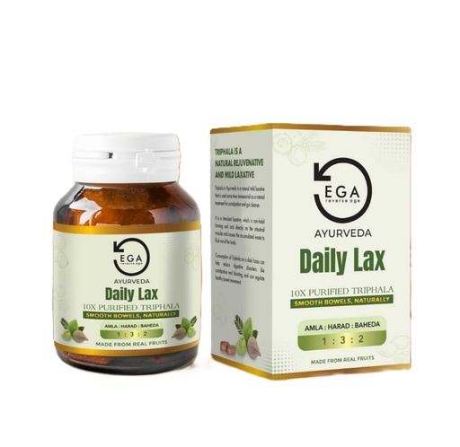 [BRSROHATOIPWKC34] Daily Lax 10x Purified Triphala Tablets For Easy Bowel Movement, Bloating Supports Healthy Digestion Relieves Constipation Pack Of 60 Tablets