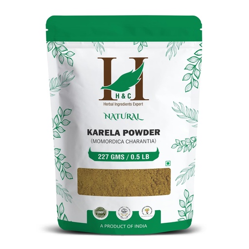 [BRSWYEILOYPGO3TH] H&C Herbal Ingredients Expert Premium Karela Powder 227gm for Blood Sugar Support & Digestive Health – 100% Natural