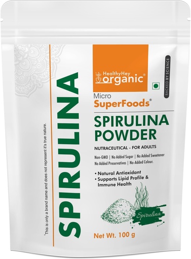 [BRSWY2QPAUPWEAD3] Spirulina Powder Micro Superfoods, Rich in Protein, Vitamins & Minerals - 100 g