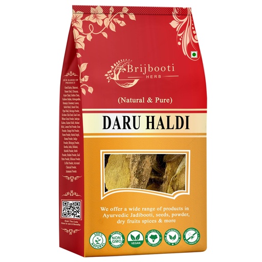 [BRSWGGACOB7AK2YY] BrijBooti Daru Haldi Bark - (100 Gm) | Berberis aristata | Indian Barberry Daru Haldi Chaal
