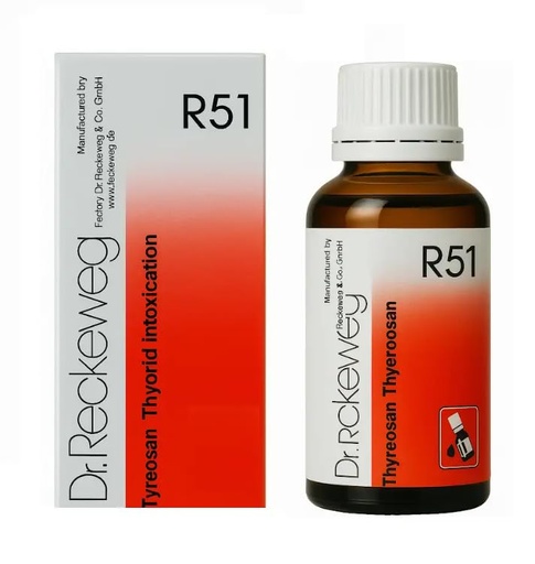 [BRSRA2Q5BEFRGCDG] R51 Thyroid-Hyper Drops - Natural Homeopathic Remedy for Overactive Thyroid Support, Metabolism Balance & Hormonal Health - Alcohol-Free Liquid Formula - Bottles (Pack of 1)