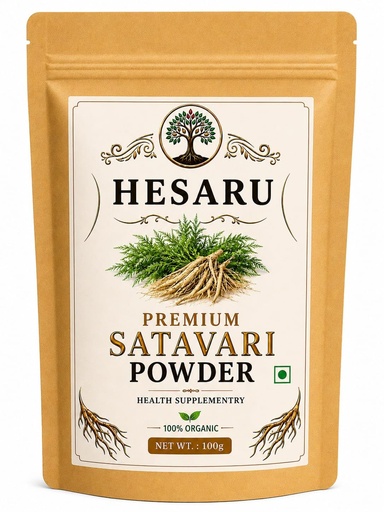 [BRSRYZAEBECQGCAU] Shatavari Powder | Pure & Natural Asparagus Racemosus Root Powder | Ayurvedic Herbal Supplement for Women Wellness & Vitality | No Added Preservatives | Lab Tested (100gm)