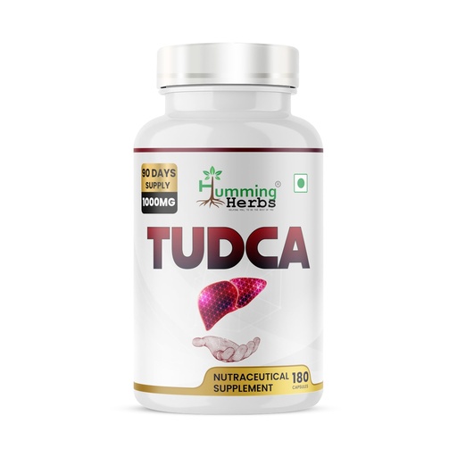 [BRSREFD4BFYBEDLH] Humming Herbs TUDCA Supplement 1000 mg – Tauroursodeoxycholic Acid – 180 Vegan Capsules, 90-Day Pack