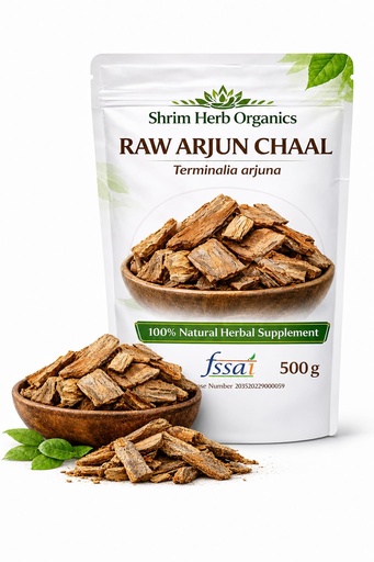 [BRSRGZD7AV6GYETB] Arjun Chaal (Arjun Bark) 500g | 100% Natural Sun-Dried | Herbal Tea & Kadha Use | Forest Sourced Arjun Chhal