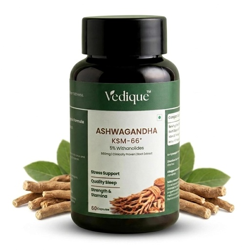 [BRSRGBD6BMCWG2QU] KSM-66 Ashwagandha 500 mg | 60 Veg Capsules | Root Extract