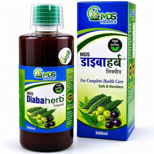 [BRSRGGQPCQCRE2D7] MDS Herbs Diabaherb Liquid │With Jamun, Karela & Methi │500ml