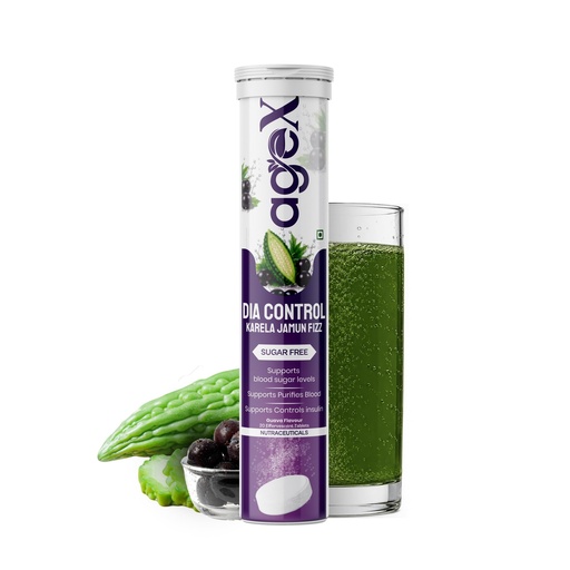 [BRSRYGQOPMCGOGTZ] Karela Jamun Fizz Diabetic Support Effervescent Tablets | 20 Tablets