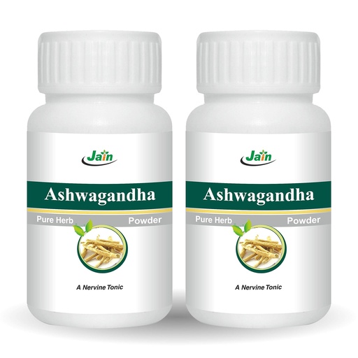 [BRSWKYQPDN5AIEL4] Jain Ashwagandha Powder 100G (Pack Of 2)