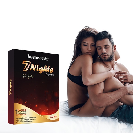 [BRSREHYQCJ7RAAL5] Mushroomex Men’s Wellness Capsule | Helps Support Stamina, Endurance | Ayurvedic Herbal Formula | 500mg