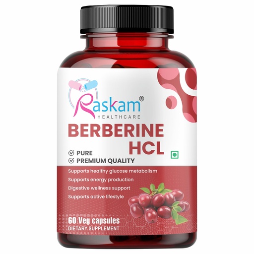 [BRSREFIQOB5WA3DU] Healthcare Berberine HCL 1200mg with Ceylon Cinnamon, 60 Caps