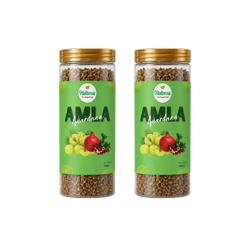 [BRSRY2T6OJ5WCCTH] Vital-berrie | Amla Anardana Pack of 2 (180g Each)| Sweet & Tangy Indian Gooseberry & Pomegranate Mouthfreshner | Total 360g | Gifting