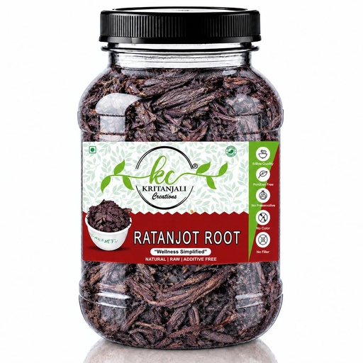 [BRSRAC37BAHRU3QZ] Kritanjali Creations Ratanjot Root, Alkanet Root whole Cooking, Hair Fall, Hair Growth, Skin Burns, Rattan Jot, Vembada, Vembalam pattai, Laljadi (100gm)
