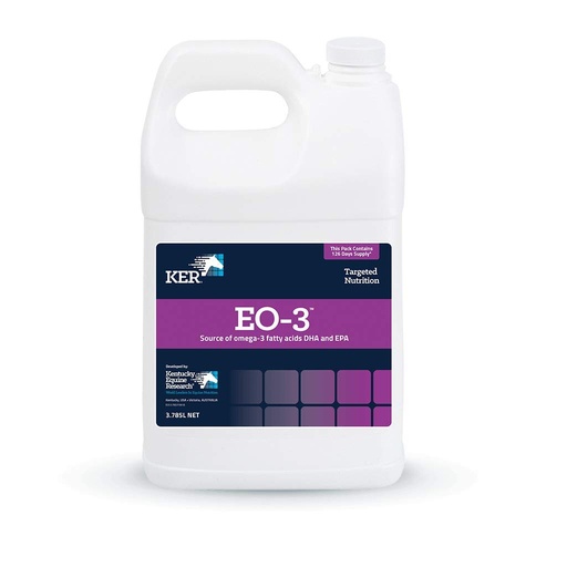[BRSWIYL6CMCWECD2] Kentucky Equine Research EO-3: Source of Omega-3 Fatty Acids DHA and EPA for Horses, 1 Gal (128 Servings)