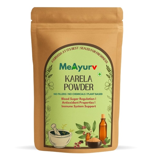 [BRSREGDYCR7BSEIV] Organic Karela Powder 100g – Pure Bitter Gourd | Ayurvedic Herbal Supplement for Sugar Balance, Digestion & Metabolism | Natural, Vegan, Chemical Free