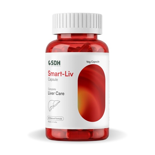 [BRSREZQHBF7WEET7] SDH Naturals Smart-LIV Capsules | Ayurvedic Liver Wellness Supplement with Milk Thistle, Kutki, Kalmegh & Guduchi | Vegan & Gluten Free | 60 Capsules