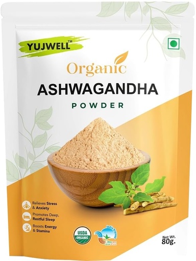 [BRSREAD3OQFBOAA6] Organic Ashwagandha Powder 80g | Stress Support, Better Sleep & Recovery | Energy & Strength Booster | Indian Ginseng for Men & Women