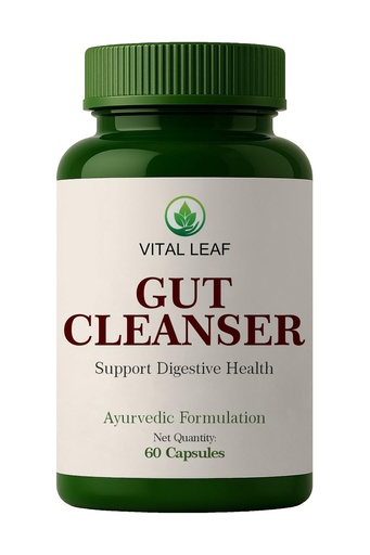 [BRSREZIPCUOW22Y6] Gut Cleanser | Ayurvedic Capsules with Triphala, Senna, Amaltas & Tivrat | Herbal Support for Digestive Balance & Daily Detox | 60 Capsules | Plant-Based Formula