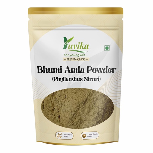 [BRSRAZYBPMJWO234] Yuvika Bhumi Amla Powder - Bhoomi Powder- Phyllanthus Niruri - Fillanto Niruhi 400 Grams