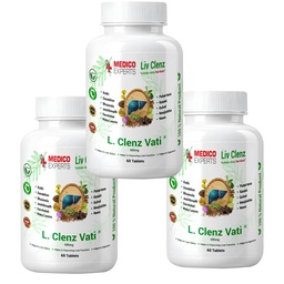 L. Clenz Vati Ayurvedic Liver Detox Supplement | 11 Herbs (Dandelion, Kutki, Punarnava & more) | Fatty Liver Detox Tablets | For Daily Support After Heavy Meals & Alcohol | 180 Tablets
