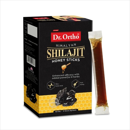 [BRSRGZANAUJROFDK] Dr. Ortho Himalayan Shilajit Honey Sticks - 21 Sticks