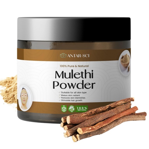 [BRSRAYALAB6Q43Q2] 100% Natural Mulethi Powder | Liquorice Powder | For Haircare, Skincare and Health | Natural Herbal Supplement | No Added Preservatives