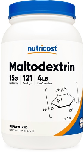 [BRSWG2Y7PIBBAYLZ] Nutricost Maltodextrin Powder 4LBS - Gluten Free, Non-GMO