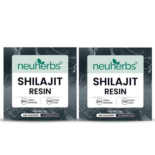 [BRSRMAQZB4DWMG3G] Neuherbs Shilajit Resin 20g (Pack of 2) | Pure Himalayan Shilajit with 75% Fulvic Acid | Energy, Stamina & Strength Support | Natural Vitality & Performance Booster | Lab Tested, No Heavy Metals | For Men & Women