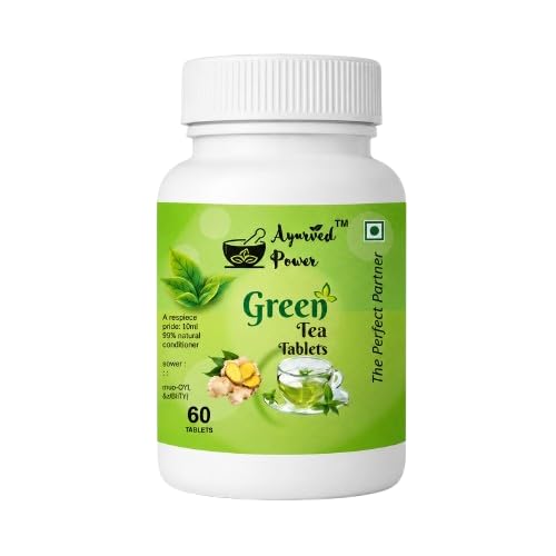 [BRSRABT7BMNQMDY2] Green tea tablet for Weight Loss | Supports Weight Management & Metabolism | Supports Active Lifestyle & Daily Wellness | Green tea Extract | Fat Burner tablet | 60 tablets - Pack of 1