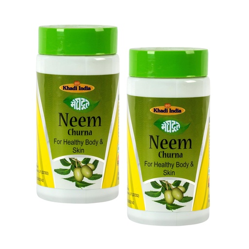 [BRSWYEIOCRYBSETB] Meghdoot Neem Powder for Skin and Hair Care 100% Pure and Natural Herbal Powder for Acne Dandruff and Detox 100g (Pack of 2)