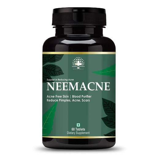 [BRSRO2YDOEPQE2Y7] Healthy Nutrition - Just for the Health of it Neem For Acne Free Skin,Blood Purifier To Reduce Pimples On Face (60 Tablets), 200 grams