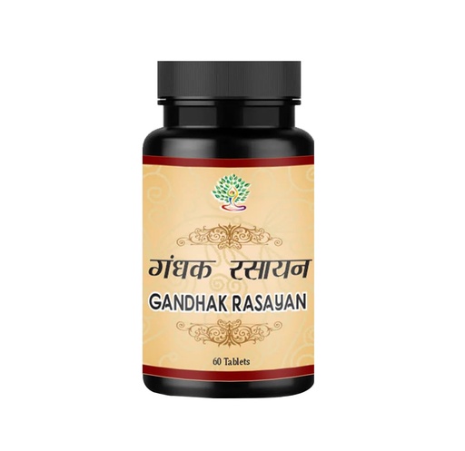 [BRSREFIRBYIAKF33] Ayurveda Yogashram Remedies Gandhak Rasayan: With Shuddha Gandhak, Giloy, Amla & Haritaki, Ayurvedic Supplement for Skin Health, Immunity, Detox, UTI & Reproductive Wellness | 60 Tablets