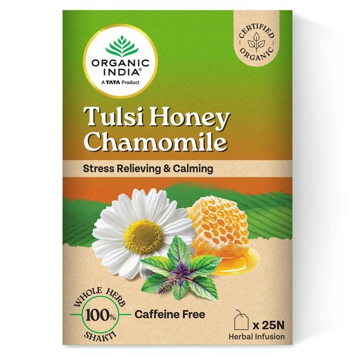 [BRSREHYQOYBR4DYY] A TATA Product - Organic India Tulsi Honey Chamomile Infusion Pack of 2