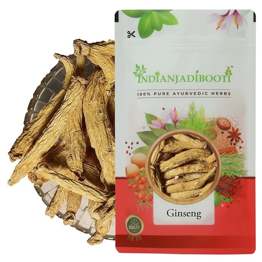 [BRSRE2QLBAOQKFIV] Indian Jadi Booti Panax Ginseng Root for Instant Energy and Mental Sharpness - 100% Pure Whole Dried Ginseng for Stamina & Immunity(20 Grams) | Pack Of 2