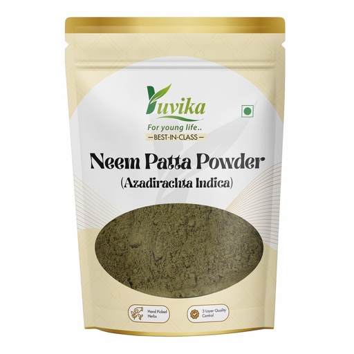 [BRSWGYIRAQCAK33D] YUVIKA Neem Patta Powder - Azadirachta Indica - Neem Leaves 200 Grams