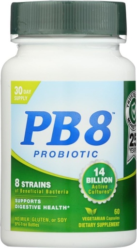 [BRSWIYQFBZ4QY2LU] Nutrition Now PB 8 Pro-biotic Acidophilus Capsules, Vegetarian, 60 Count