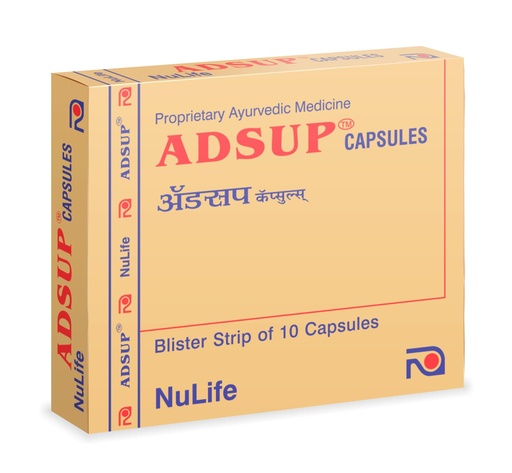 [BRSROAICBFYRYF3U] Adsup Capsules - Strip of 10 Capsules | Immunity Booster | Ayurvedic