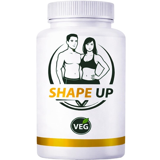 [BRSRGZL3PJ5BY33V] Shape Up Weight Loss Capsules | Natural Fat Burner Supplement with Acetyl L Carnitine For Men & Women | FSSAI Certified | Supports Metabolism & Reduces Cravings Appetite | 60 Veg Capsules
