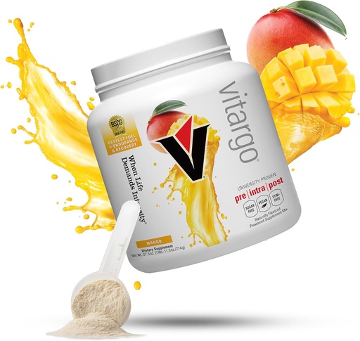 [BRSWG2QHA4NA2EQ4] Vitargo Carbohydrate Powder | Feed Muscle Glycogen 2X máis rápido | 1 LB Mango Pre Workout & Post Workout Recovery Powder | Suplemento de carb para a recuperación, resistencia, ganancia masa muscular