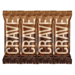 Green Protein Crave Plant Protein Bars Chocolate Hazelnut Butter (Pack of 4) | 15g Protein, Zero Added Sugar, High in Fiber | Crunchy Wafer Bar | Decadent Sugar-Free Chocolate, Creamy Nut Butters | Tastes like a Cheat Meal | 100% Vegetarian & Gluten-Free | No Palm Oil | 200g