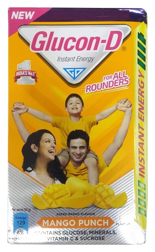 [BRSWGFIPBYBB4DTG] Glucon-D Instant Energy Drink Mix - Mango Punch, 450g Carton