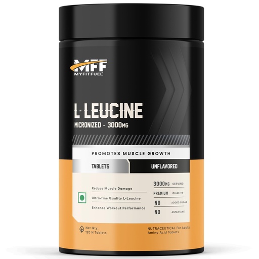 [BRSW2ZY2CV4GMDL3] MyFitFuel L-Leucine (3000mg) Amino Acid, 120 Tablets