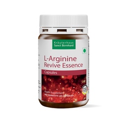 Kräuterhaus Sanct Bernhard L-Arginine Capsules with B-Vitamins|With B12,B1,B6,Folic Acid & Riboflavin|Supports Energy,Blood Circulation & Heart Health|Vegan,Non-GMO|1-Month Supply|60 Capsules
